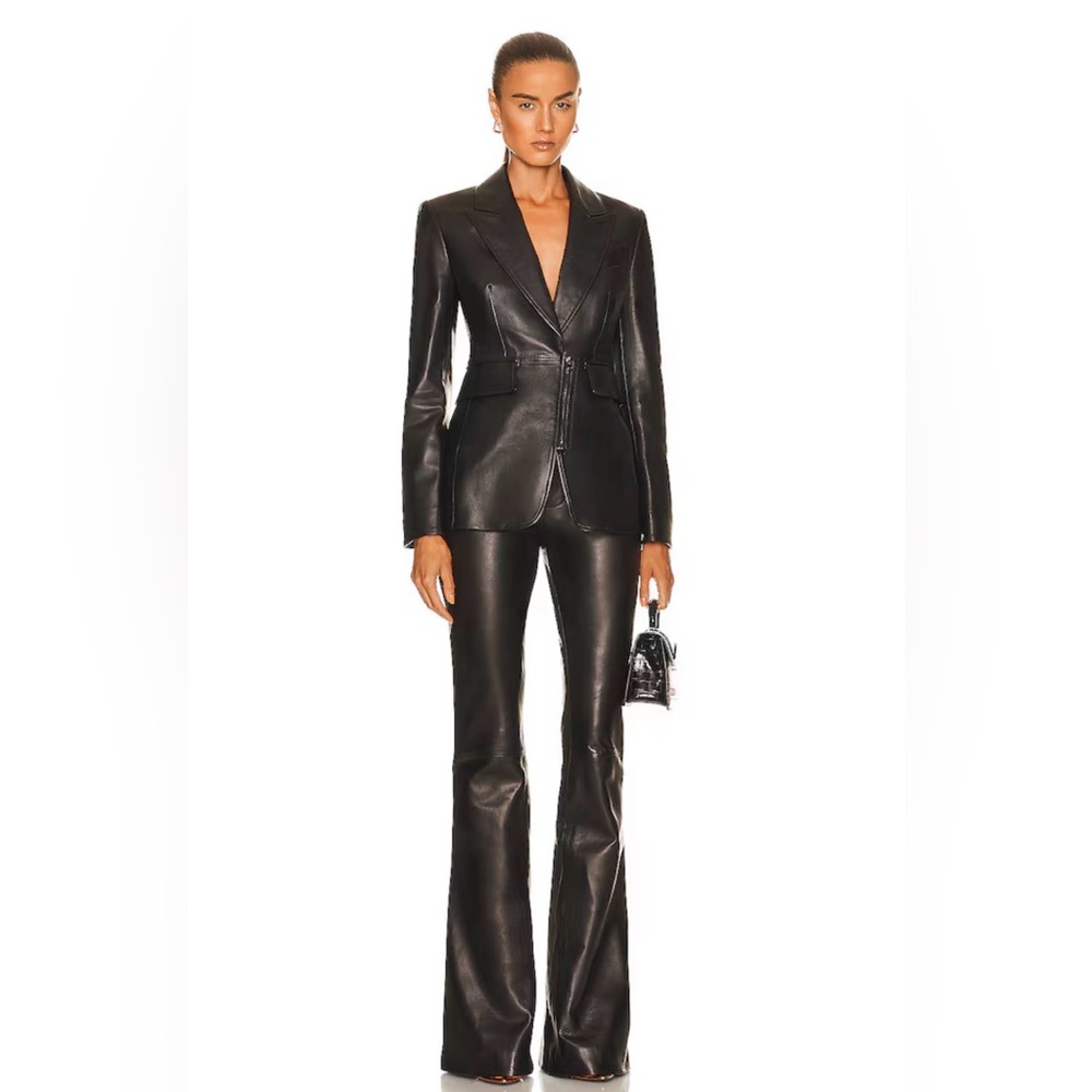 NWT Tom Ford Leather Flare Pants